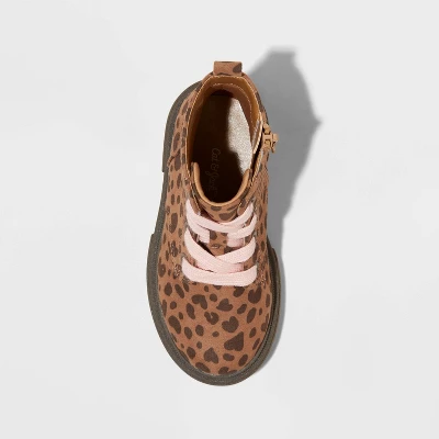 Toddler Girls' Amaya Zipper Lace-Up Combat Boots - Cat & Jack™ 4 Toddler Girls' Amaya Zipper Lace-Up Combat Boots - Cat & Jack™ - Image 2