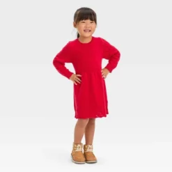 Toddler Girls' Crewneck Sweater Dress - Cat & Jack™ -Kid Clothing GUEST 4d371583 82ef 427f 9b87 67d7a94141d0