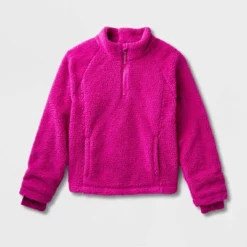 Kids' Adaptive Mock Neck Light Weight Fleece Jacket - Cat & Jack™ -Kid Clothing GUEST 4dc28a08 a64f 4a69 a5cc 1b42206521ed