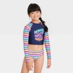 Girls' Mermaids 'Make Waves' Swimwear Set - Cat & Jack™ -Kid Clothing GUEST 509e1527 16ed 4ac8 8cbf f9271c97f0e0