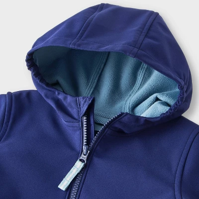 Toddler Boys' Full Zip Softshell Jacket - Cat & Jack™ Navy Blue 8 Toddler Boys' Full Zip Softshell Jacket - Cat & Jack™ Navy Blue - Image 6