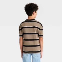 Boys' Short Sleeve Striped Oversized T-Shirt - Cat & Jack™
