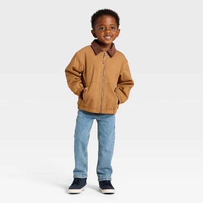 Toddler Boys' Corduroy Collar Workwear Jacket - Cat & Jack™ Brown 4 Toddler Boys' Corduroy Collar Workwear Jacket - Cat & Jack™ Brown - Image 2