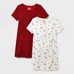 Girls' 2pk Adaptive Short Sleeve Holiday Dress - Cat & Jack™ Off-White 9 Girls' 2pk Adaptive Short Sleeve Holiday Dress - Cat & Jack™ Off-White -Kid Clothing GUEST 51dab9b9 e4f3 4cb7 9160 16cf94ea06ca