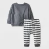 Baby 2pc 'Itsy Bitsy' Sweatshirt & Jogger Pants Set - Halloween - Cat & Jack™ Gray -Kid Clothing GUEST 523504a2 8d15 403d bf99 a2aec173854a