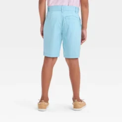 Boys' Regular Fit Flat Front 'At The Knee' Chino Shorts - Cat & Jack™
