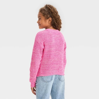 Girls' Pullover Sweater - Cat & Jack™ 3 Girls' Pullover Sweater - Cat & Jack™