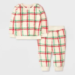 Baby Plaid Faux Shearling Top & Bottom Set - Cat & Jack™ Off-White 7 Baby Plaid Faux Shearling Top & Bottom Set - Cat & Jack™ Off-White -Kid Clothing GUEST 546c0a8d a996 4fb8 a7ab fc7f15ec30a1