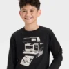 Boys' Long Sleeve Polaroid Camera Graphic T-Shirt - Cat & Jack™ Black -Kid Clothing GUEST 54bdf7ef 8f84 4579 86d1 fbb0f4db58b1