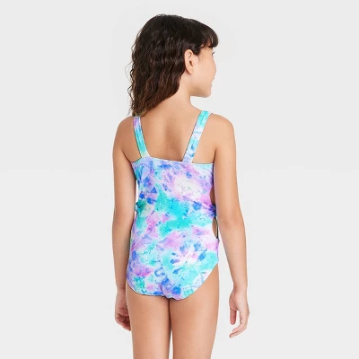 Girls' Sweetie Tie-Dye One Piece Swimsuit - Cat & Jack™ 4 Girls' Sweetie Tie-Dye One Piece Swimsuit - Cat & Jack™ - Image 2