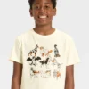 Boys' Short Sleeve Halloween Dogs Graphic T-Shirt - Cat & Jack™ Cream -Kid Clothing GUEST 57137dd7 c775 4511 b4ea a97b629349b3
