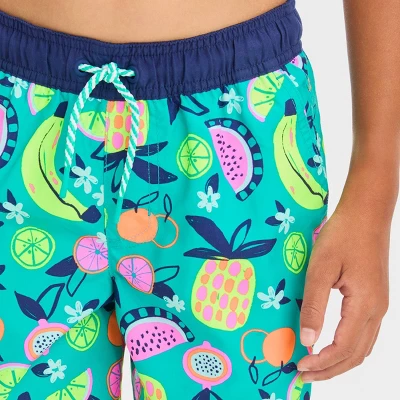 Boys' Fruit Printed Swim Shorts - Cat & Jack™ 3 Boys' Fruit Printed Swim Shorts - Cat & Jack™