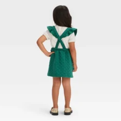 Toddler Girls' Short Sleeve Skirtall Set - Cat & Jack™ Green