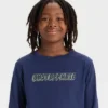 Boys' Long Sleeve 'Unstoppable' Graphic T-Shirt - Cat & Jack™ Navy Blue -Kid Clothing GUEST 5854d140 715c 4411 9948 bb9d98cb538b