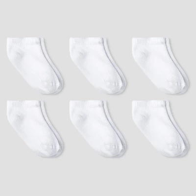 Baby Athletic 6pk Low Cut Socks - Cat & Jack™ White 3 Baby Athletic 6pk Low Cut Socks - Cat & Jack™ White