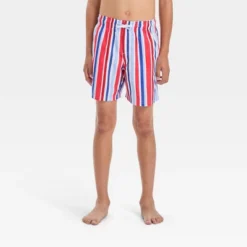 Boys' Multi Striped Swim Shorts - Cat & Jack™ Blue 7 Boys' Multi Striped Swim Shorts - Cat & Jack™ Blue -Kid Clothing GUEST 5921f19f 168a 43bc 97e2 ba3df5de7023