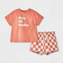 Baby Hey Hi Hello Top & Bottom Set - Cat & Jack™ Rust/Orange 9 Baby Hey Hi Hello Top & Bottom Set - Cat & Jack™ Rust/Orange -Kid Clothing GUEST 5b3c0886 b956 4223 8748 49e0a9c2a48d
