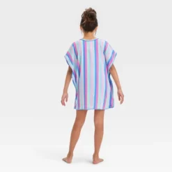 Girls' Striped Cover Up Top - Cat & Jack™ Blue