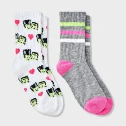 Kids' 2pk Frankenstein Halloween Crew Socks - Cat & Jack™ 7 Kids' 2pk Frankenstein Halloween Crew Socks - Cat & Jack™ -Kid Clothing GUEST 5bcb8a3b 3af2 44ac b33c a250510f269f