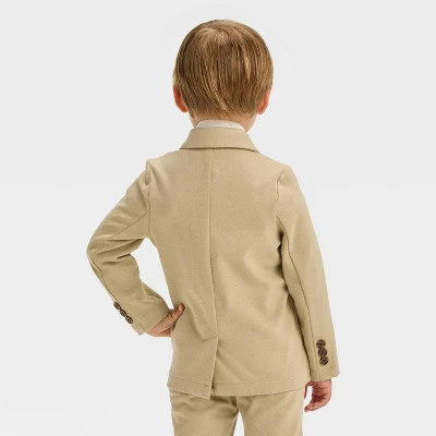 Toddler Boys' Knit Blazer - Cat & Jack™ Khaki 3 Toddler Boys' Knit Blazer - Cat & Jack™ Khaki