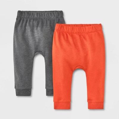 Baby 2pk Solid Jogger Pants - Cat & Jack™ 6 Baby 2pk Solid Jogger Pants - Cat & Jack™ - Image 4