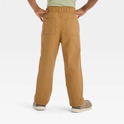 Toddler Boys' Jersey Lined Straight Fit Pull-On Woven Pants - Cat & Jack™ 3 Toddler Boys' Jersey Lined Straight Fit Pull-On Woven Pants - Cat & Jack™