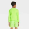 Boys' Solid Long Sleeve Rash Guard Swim Shirt - Cat & Jack™ Lime Green -Kid Clothing GUEST 62bfa2ca 559f 4b9d a17b 1bd99a81e6f3