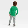 Toddler Boys' 2pc Long Sleeve Graphic T-Shirt And Fleece Jogger Pants Set - Cat & Jack™ Green