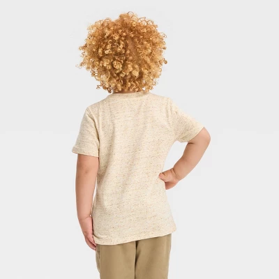 Toddler Boys' 2pk Short Sleeve T-Shirt - Cat & Jack™ Cream/Gray 4 Toddler Boys' 2pk Short Sleeve T-Shirt - Cat & Jack™ Cream/Gray - Image 2