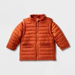 Toddler Adaptive Puffer Jacket - Cat & Jack™ Orange 9 Toddler Adaptive Puffer Jacket - Cat & Jack™ Orange -Kid Clothing GUEST 662a3ad8 7e66 4ca6 9250 7896124ee25f