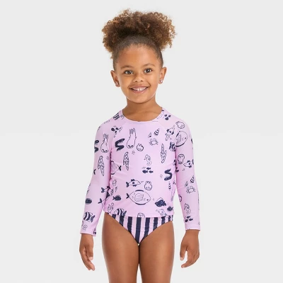 Toddler Girls' Rash Guard Set - Cat & Jack™ 7 Toddler Girls' Rash Guard Set - Cat & Jack™ - Image 5
