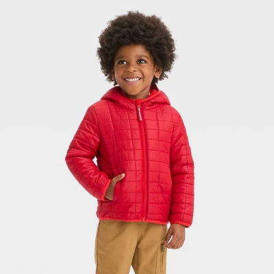 Toddler Puffer Jacket - Cat & Jack™ Red 5 Toddler Puffer Jacket - Cat & Jack™ Red - Image 3