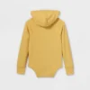 Girls' Adaptive Hooded Adjustable Long Sleeve Bodysuit - Cat & Jack™ Light Mustard Yellow -Kid Clothing GUEST 69645082 9f47 415d 890c 2e0d3c8feb35
