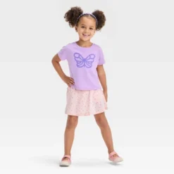 Toddler Girls' Butterfly Graphic T-Shirt - Cat & Jack™ Lilac Purple 8 Toddler Girls' Butterfly Graphic T-Shirt - Cat & Jack™ Lilac Purple -Kid Clothing GUEST 69e93235 fd54 4ff2 aac9 fe9ccf764da4