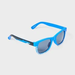 Toddler Boys' Shark Sunglasses - Cat & Jack™ Blue: Surfer Shade, Maximum UV Protection, Polycarbonate Lens, Recycled Plastic Frame