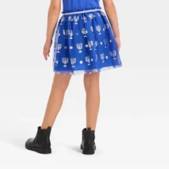 Girls' Hanukkah Tutu Skirt - Cat & Jack™ Cobalt Blue