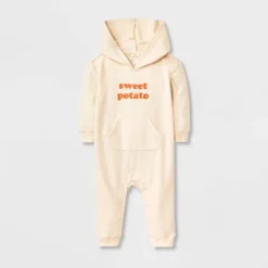 Baby Sweet Potato Hooded Romper - Cat & Jack™ Cream 9 Baby Sweet Potato Hooded Romper - Cat & Jack™ Cream -Kid Clothing GUEST 6c14717d 0634 4b26 ac7e 18031d4647dd