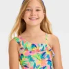 Girls' 'Shoreline Bloom' Floral Printed One Piece Swimsuit - Cat & Jack™ -Kid Clothing GUEST 6c27e924 c815 4ffd b3d0 40c6c6779fcc