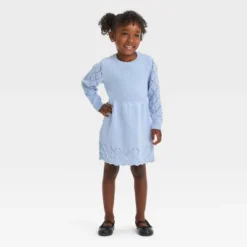 Toddler Girls' Crewneck Sweater Dress - Cat & Jack™ -Kid Clothing GUEST 6dccb054 aae3 4fc3 a61e 15f5c206fdfe