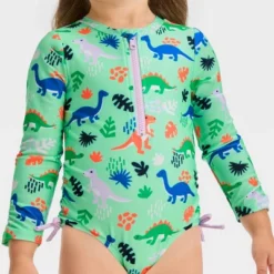 Toddler Girls' Long Sleeve One Piece Swimsuit - Cat & Jack™