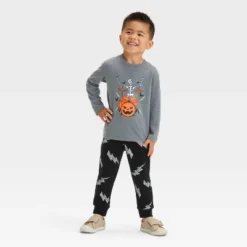 Toddler Boys' Skeleton Halloween Long Sleeve T-Shirt And Jogger Pants Set - Cat & Jack™ Gray 9 Toddler Boys' Skeleton Halloween Long Sleeve T-Shirt And Jogger Pants Set - Cat & Jack™ Gray -Kid Clothing GUEST 6ed85059 36f6 4ba8 9685 a564b1cdf015