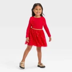 Toddler Girls' Tulle Dress - Cat & Jack™ Red 7 Toddler Girls' Tulle Dress - Cat & Jack™ Red -Kid Clothing GUEST 6ef995c5 5112 4d54 8f23 bc1c52a7020f