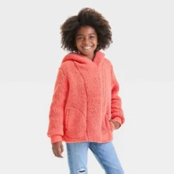 Girls' Cozy Faux Shearling Jacket - Cat & Jack™ -Kid Clothing GUEST 7020abf6 9a05 4f51 82e5 4215ff11dc81