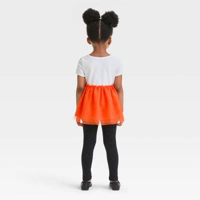 Toddler Girls' Cat Short Sleeve Top & Tulle Set - Cat & Jack™ Cream 3 Toddler Girls' Cat Short Sleeve Top & Tulle Set - Cat & Jack™ Cream