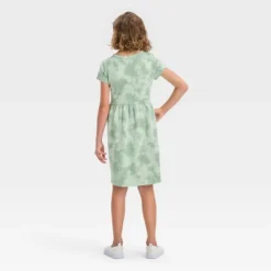 Girls' Short Sleeve French Terry Tie-Dye Dress - Cat & Jack™