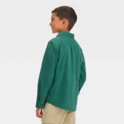 Boys' Long Sleeve Corduroy Button-Down Shirt - Cat & Jack™