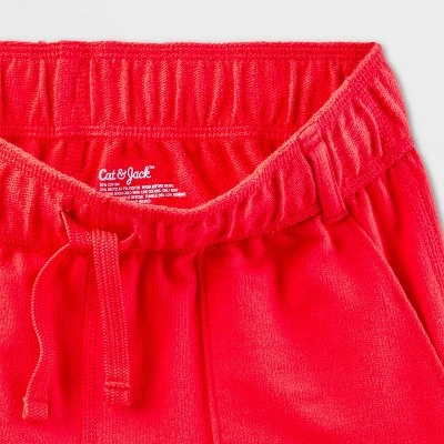 Boys' 2pk Adaptive Knit Shorts - Cat & Jack™ Black/Red 4 Boys' 2pk Adaptive Knit Shorts - Cat & Jack™ Black/Red - Image 2