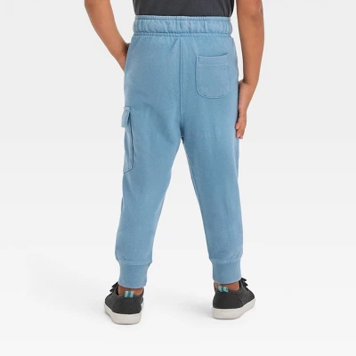 Toddler Boys' Washed French Terry Cargo Pants - Cat & Jack™ 3 Toddler Boys' Washed French Terry Cargo Pants - Cat & Jack™