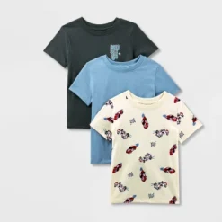 Toddler Boys' 3pk Short Sleeve Racecar T-Shirt - Cat & Jack™ -Kid Clothing GUEST 752ae94e ab56 4c7a 893e 18c547e8a741