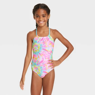 Girls' Rainbow Swirls With Crochet Shorts - Cat & Jack™ 3 Girls' Rainbow Swirls With Crochet Shorts - Cat & Jack™